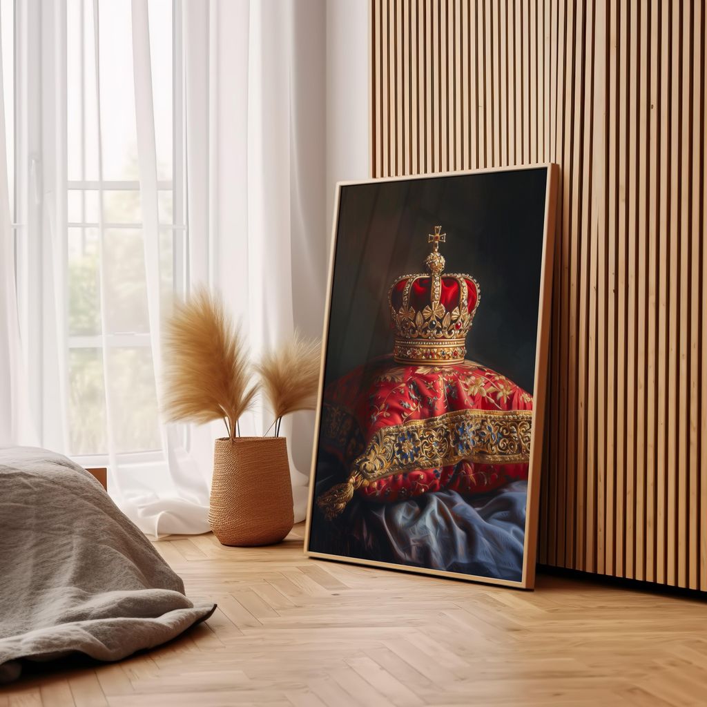 Crown of Elegance | Brushed Aluminum Print