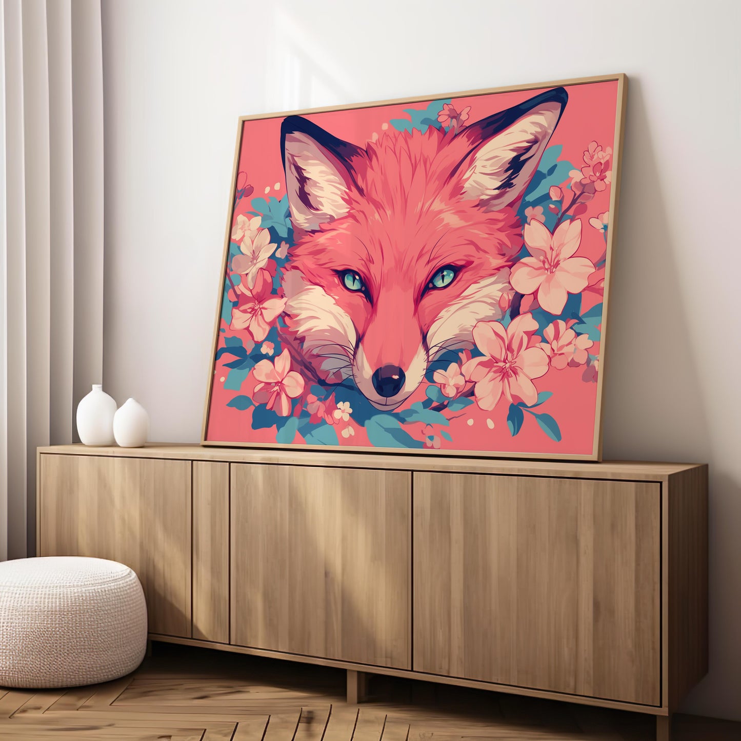 Blossoming Gaze | Wooden Framed Poster