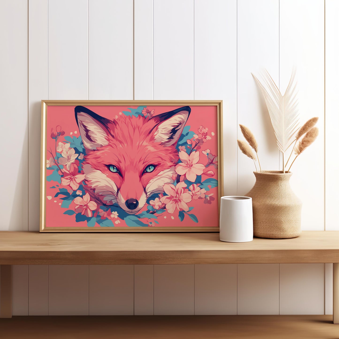 Blossoming Gaze | Metal Framed Poster