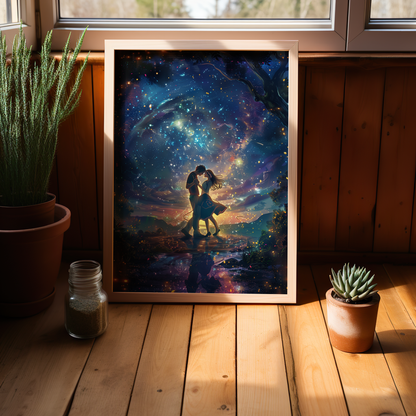 Stardusty Serenade | Metal Framed Poster