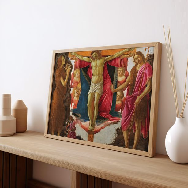 Trinity with Saint Mary Magdalene | Premium Wooden Framed Poster