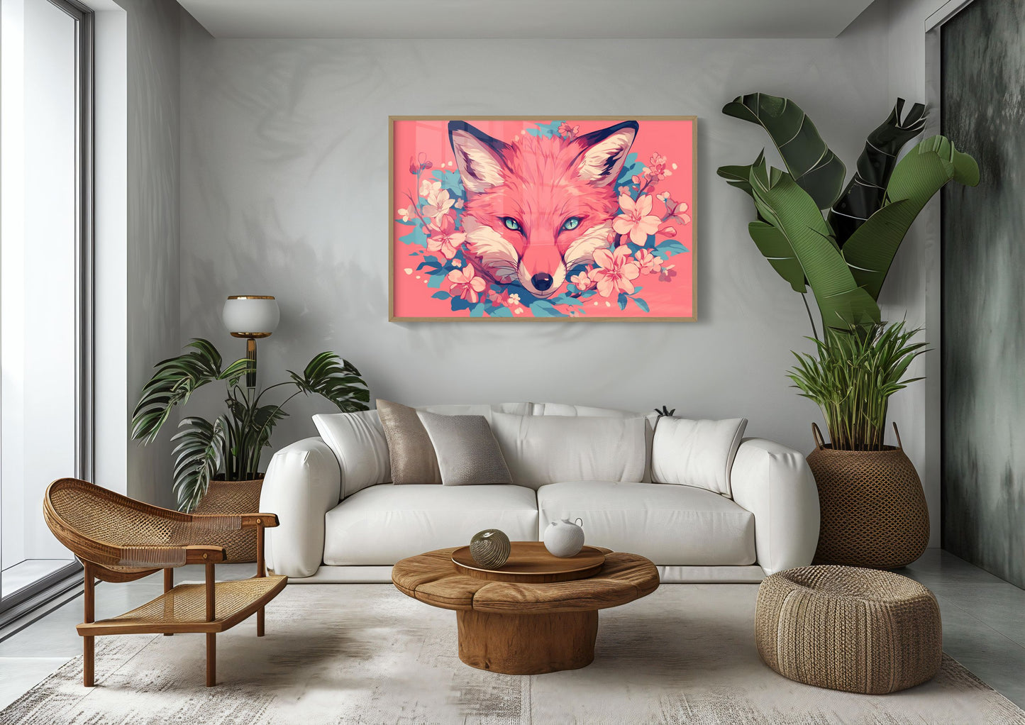 Blossoming Gaze | Metal Framed Poster