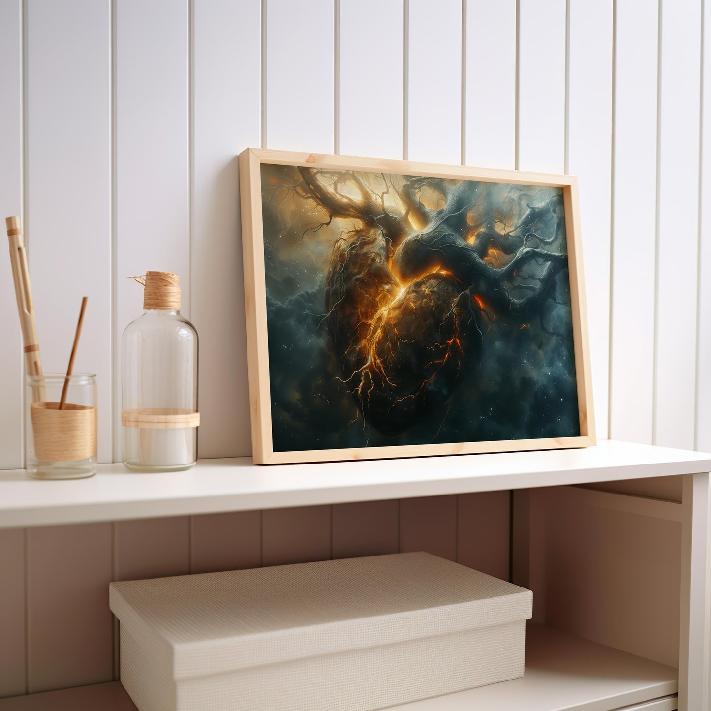 Nebula's Embrace | Brushed Aluminum Print