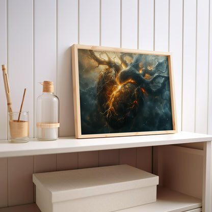 Nebula's Embrace | Brushed Aluminum Print