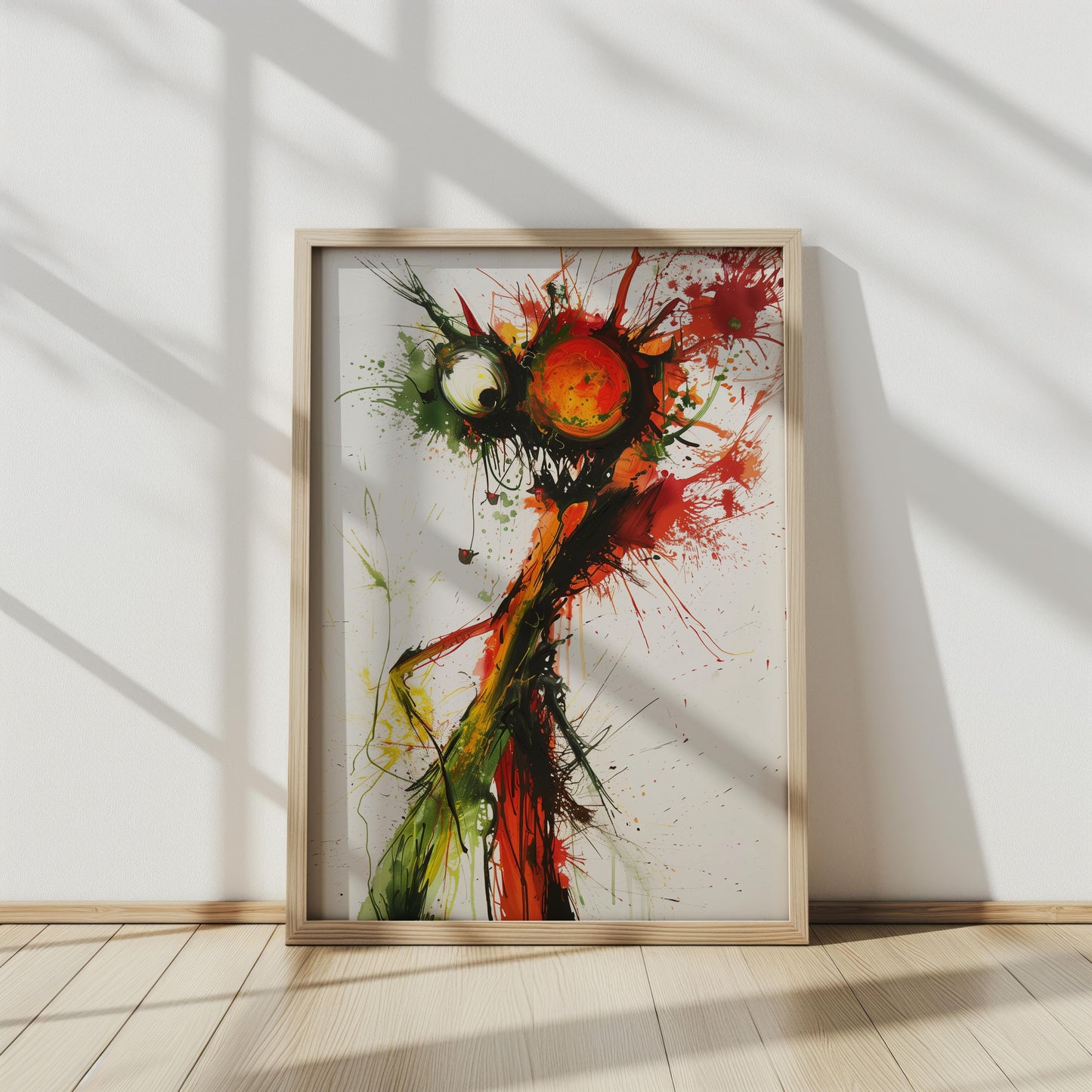 Vivid Whirlwind - A Symphony in Splatter | Poster with Hanger