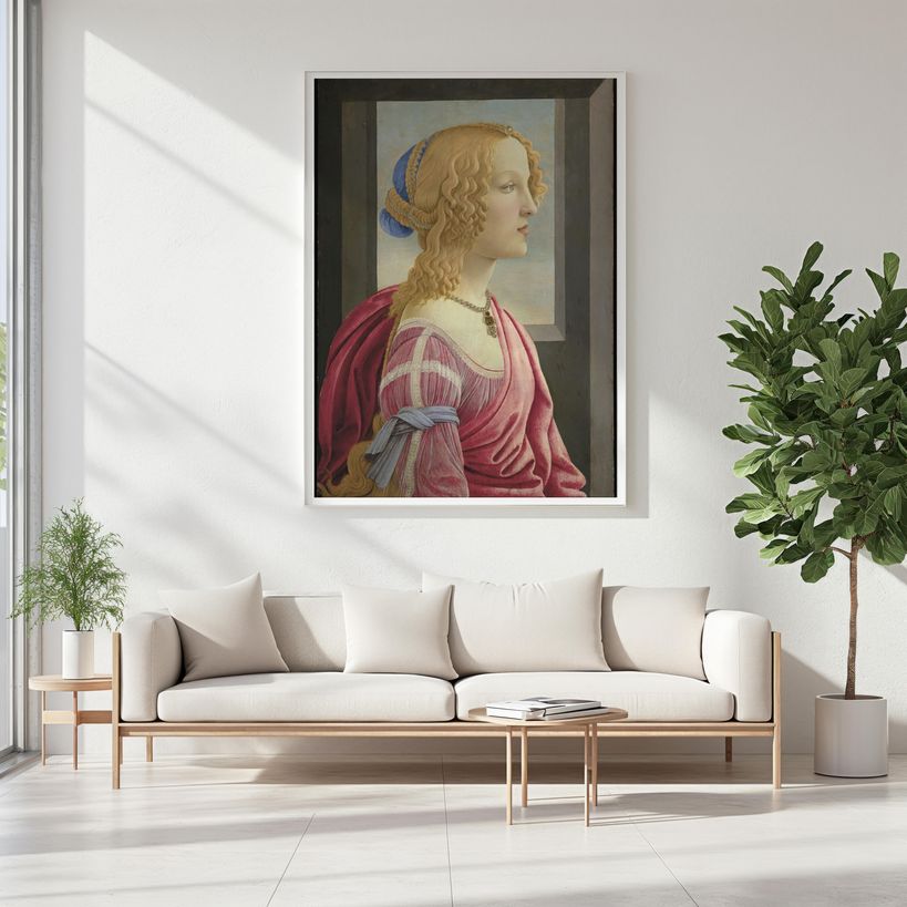 La Bella Simonetta | Brushed Aluminum Print