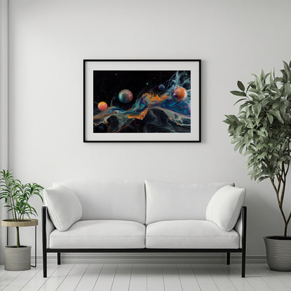 Cosmic Dance 2 | Wooden Framed Poster