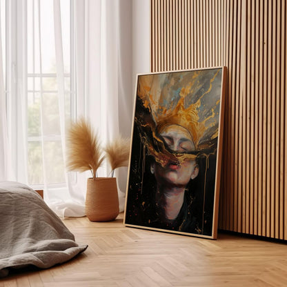 Golden Reverie | Premium Wooden Framed Poster