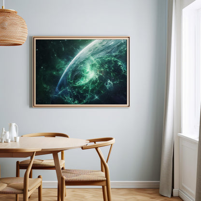 Verdant Cosmos | Wooden Framed Poster