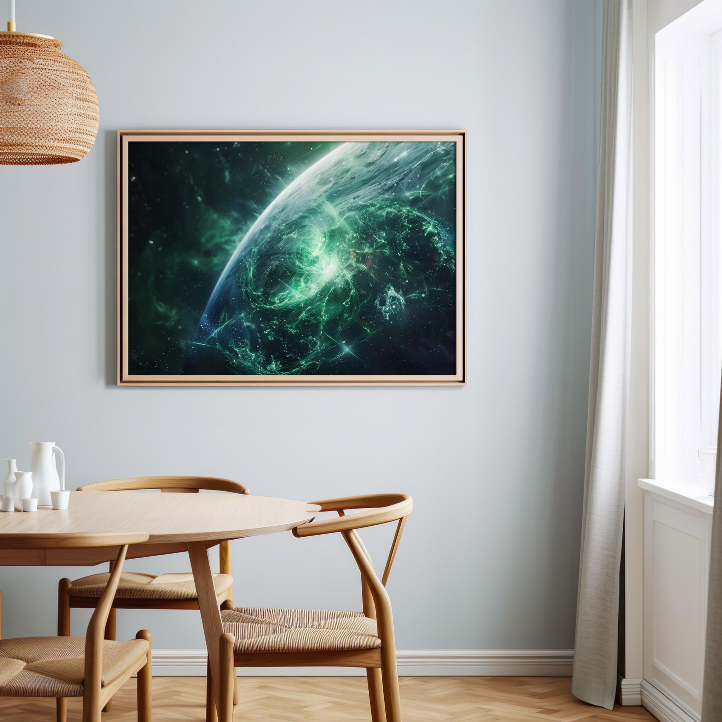 Verdant Cosmos | Metal Framed Poster