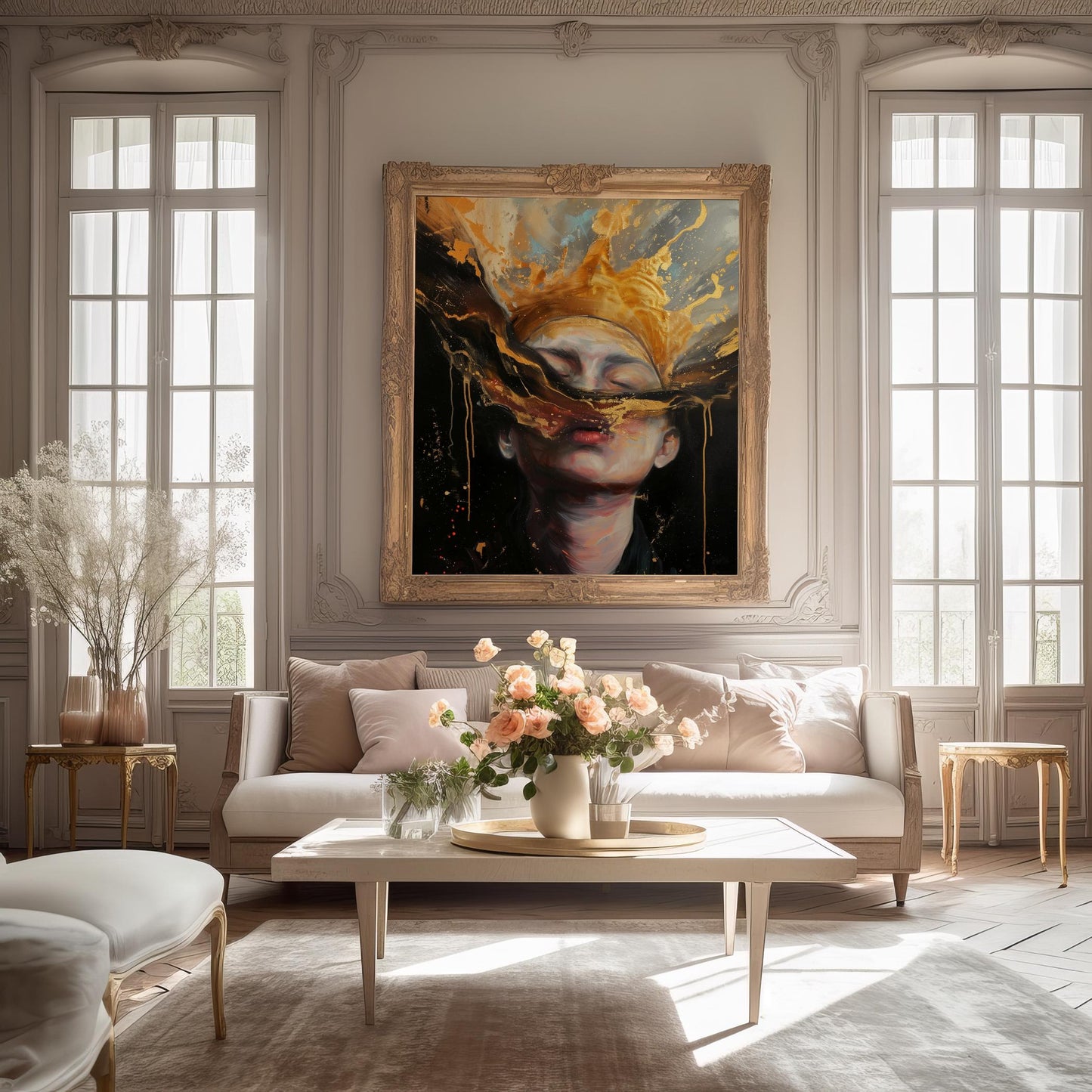 Golden Reverie | Brushed Aluminum Print