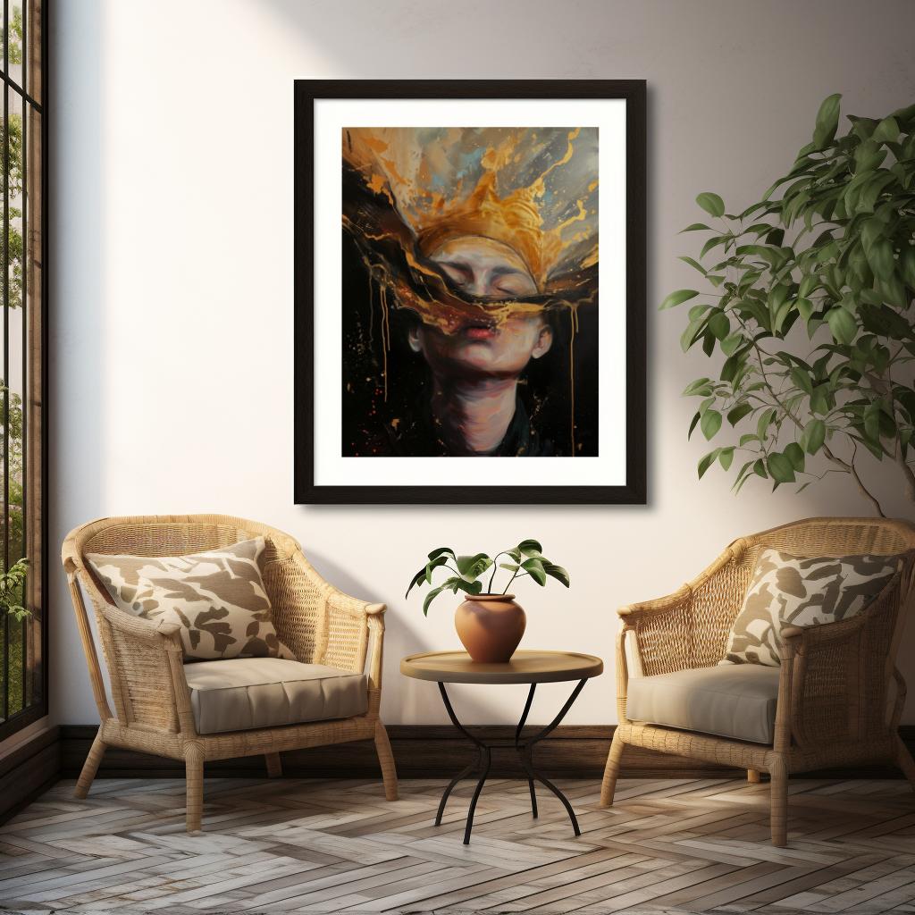 Golden Reverie | Metal Framed Poster