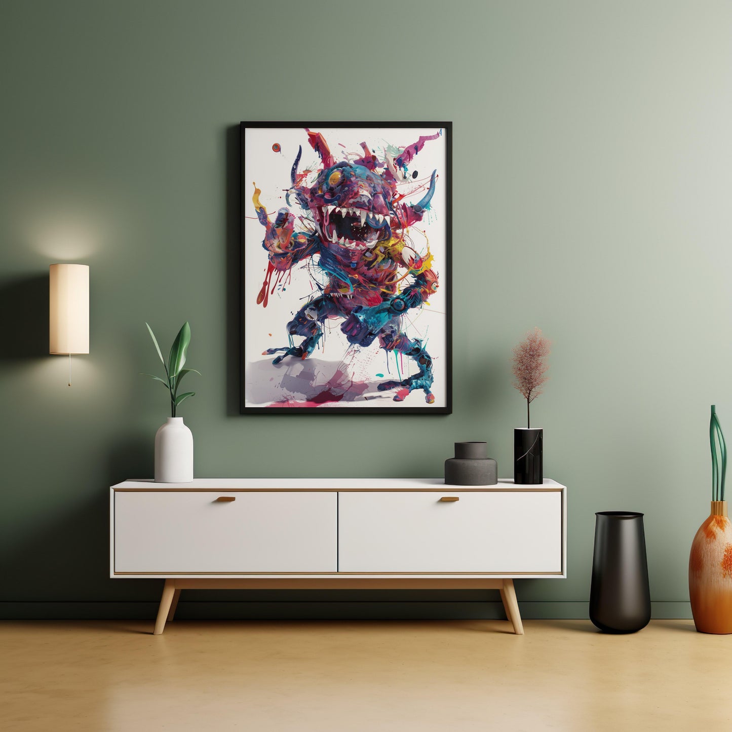 Chromatic Behemoth | Wooden Framed Poster