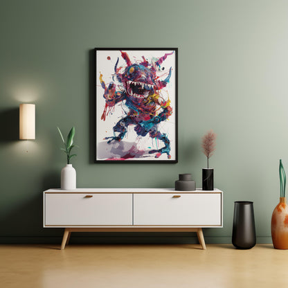 Chromatic Behemoth | Premium Wooden Framed Poster