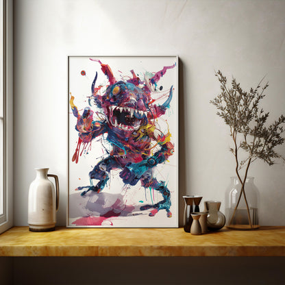 Chromatic Behemoth | Wooden Framed Poster