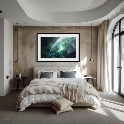 Verdant Cosmos | Wooden Framed Poster