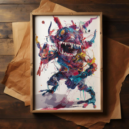 Chromatic Behemoth | Wooden Framed Poster