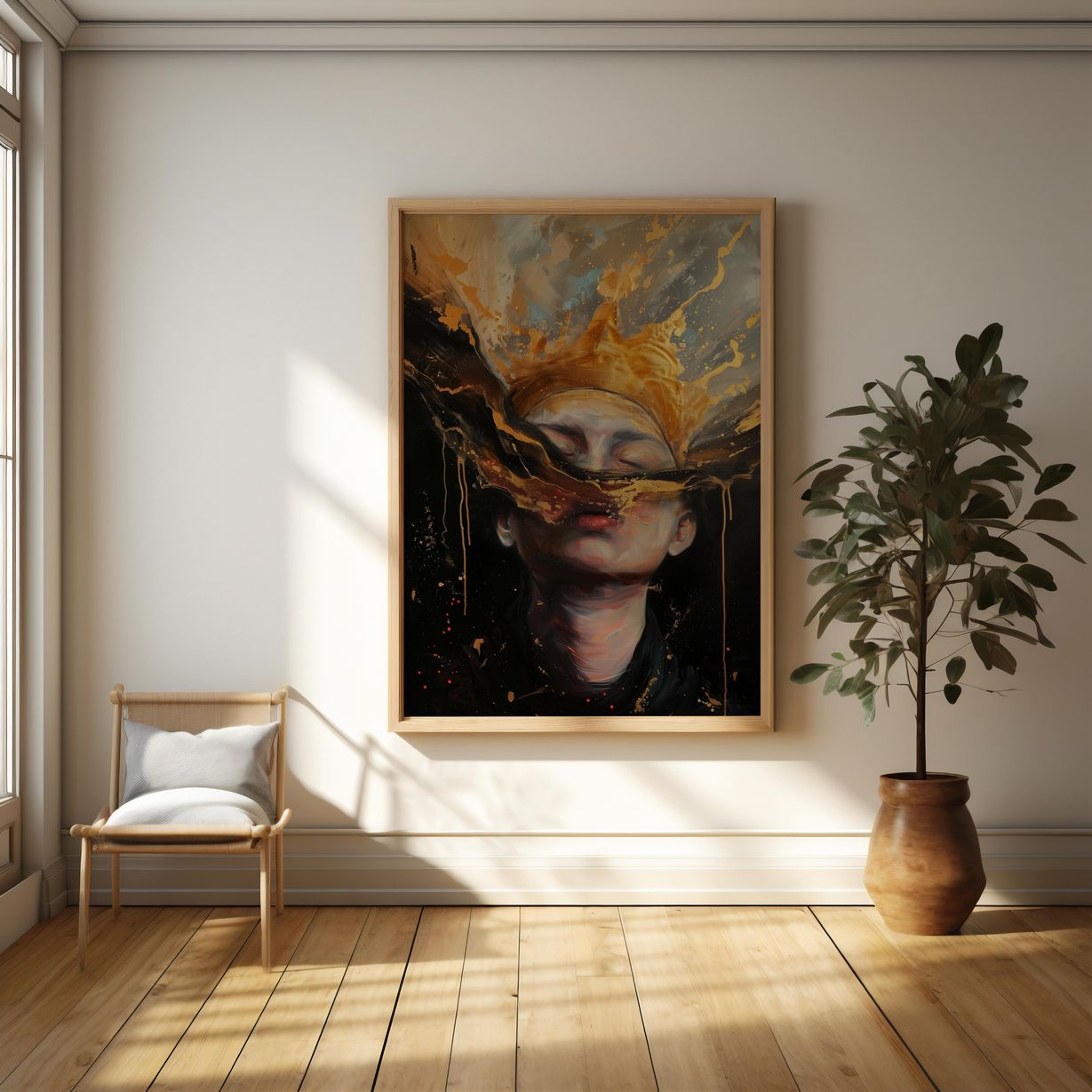 Golden Reverie | Wooden Framed Poster