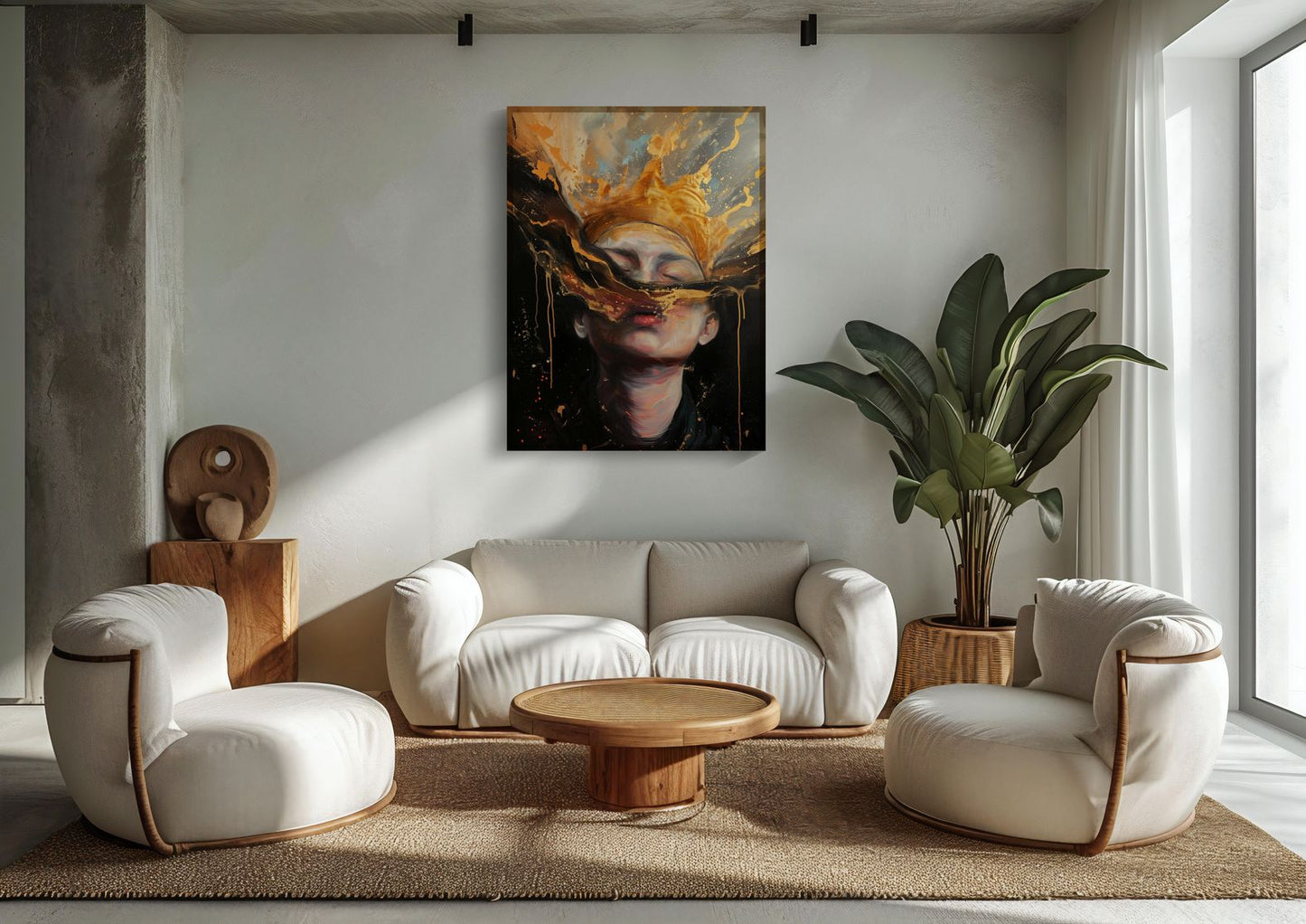 Golden Reverie | Brushed Aluminum Print