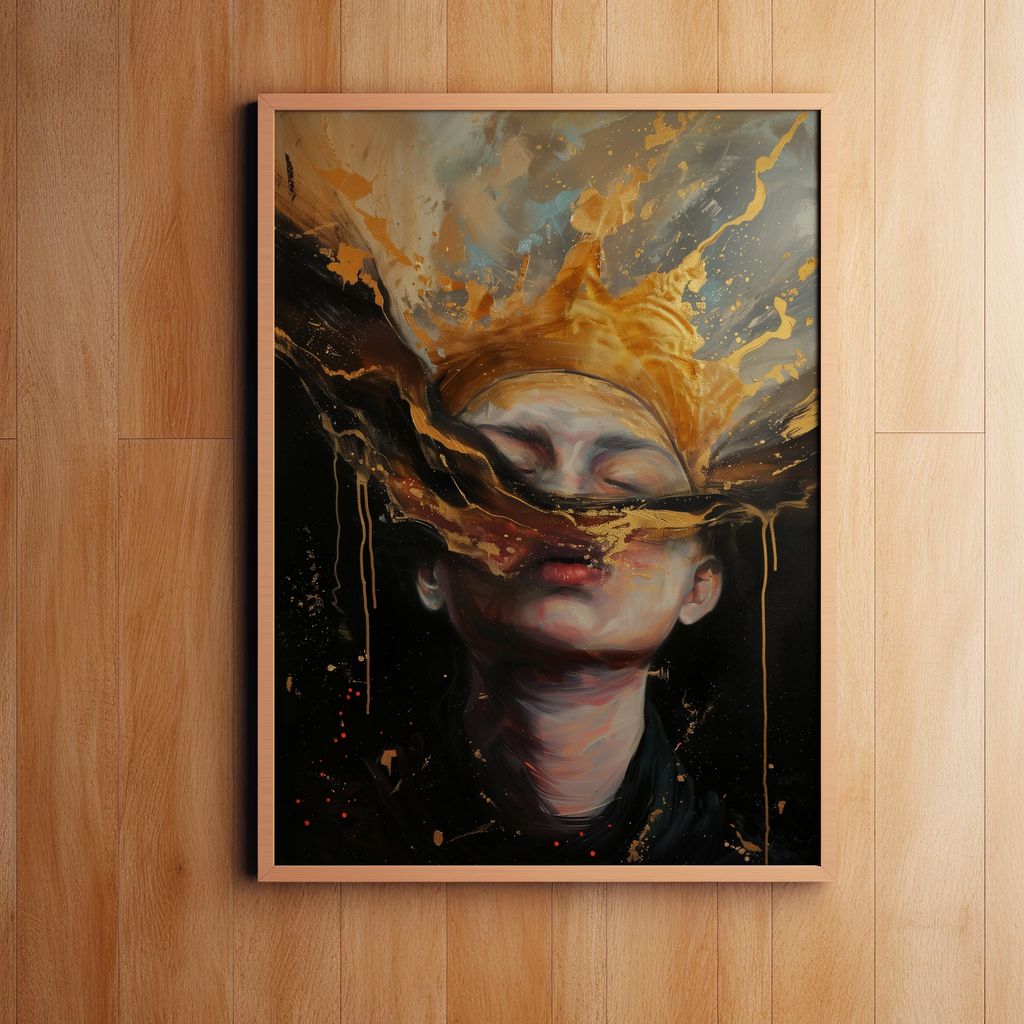 Golden Reverie | Metal Framed Poster