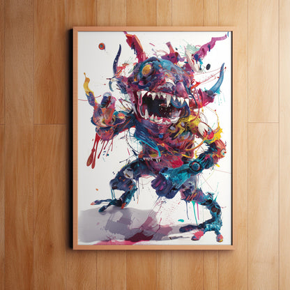 Chromatic Behemoth | Wooden Framed Poster