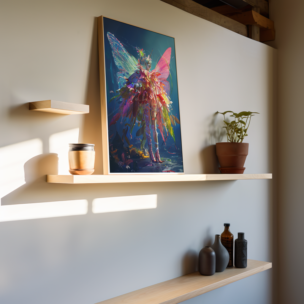 Splendor of the Spectrum Sprite | Wooden Framed Poster