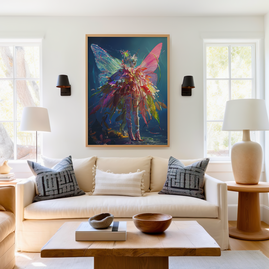 Splendor of the Spectrum Sprite | Wooden Framed Poster