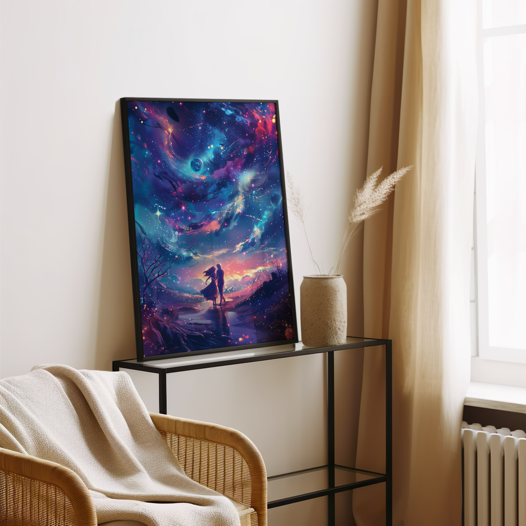 Cosmic Dance of Affinity | Metal Framed Poster