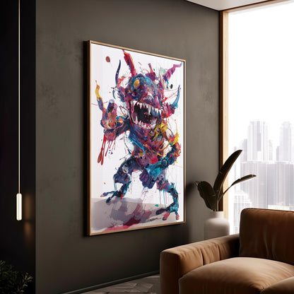 Chromatic Behemoth | Wooden Framed Poster