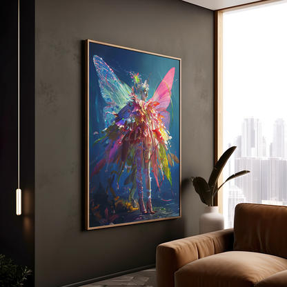Splendor of the Spectrum Sprite | Wooden Framed Poster