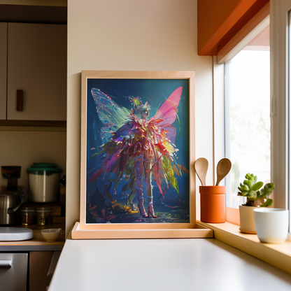 Splendor of the Spectrum Sprite | Wooden Framed Poster