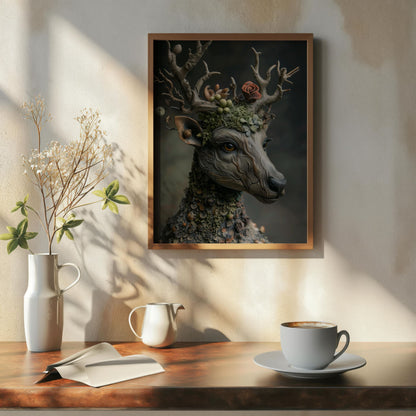 Guardian of the Enchanted Forest | Wooden Framed Poster