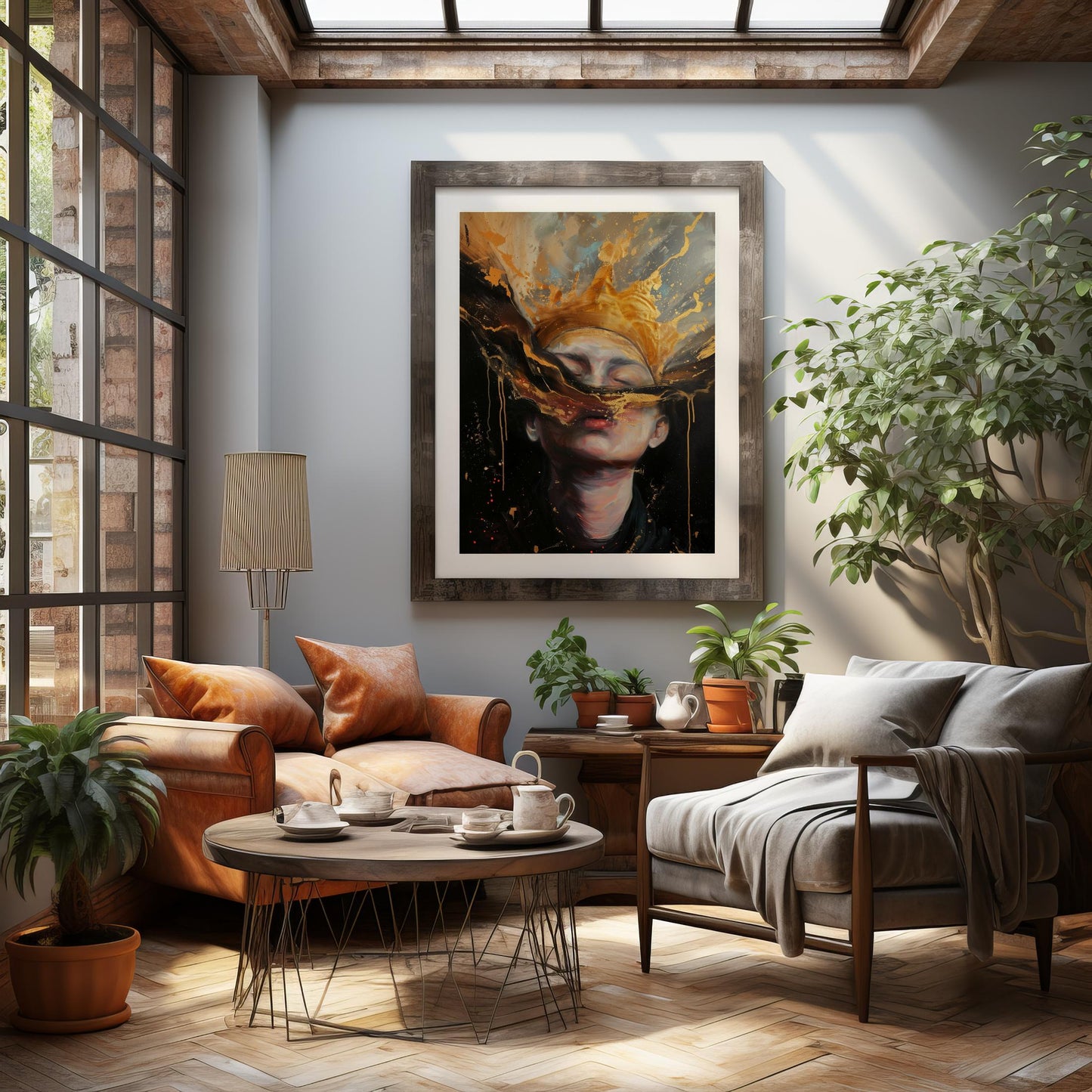 Golden Reverie | Wooden Framed Poster