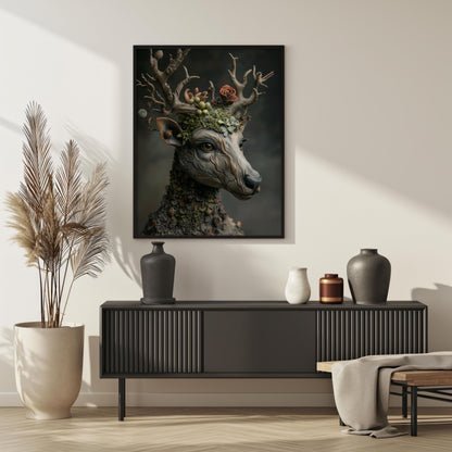 Guardian of the Enchanted Forest | Metal Framed Poster