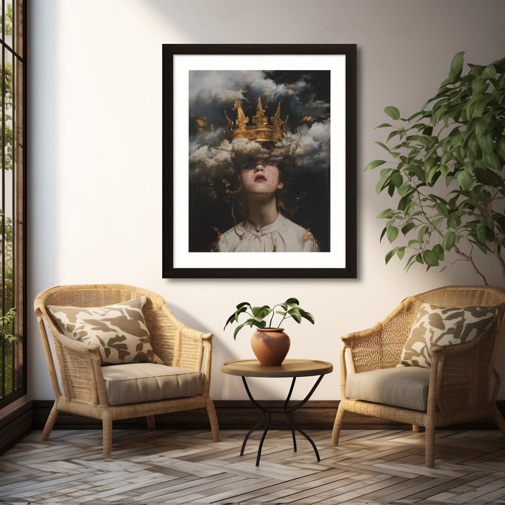 Crowned in Clouds | Brushed Aluminum Print