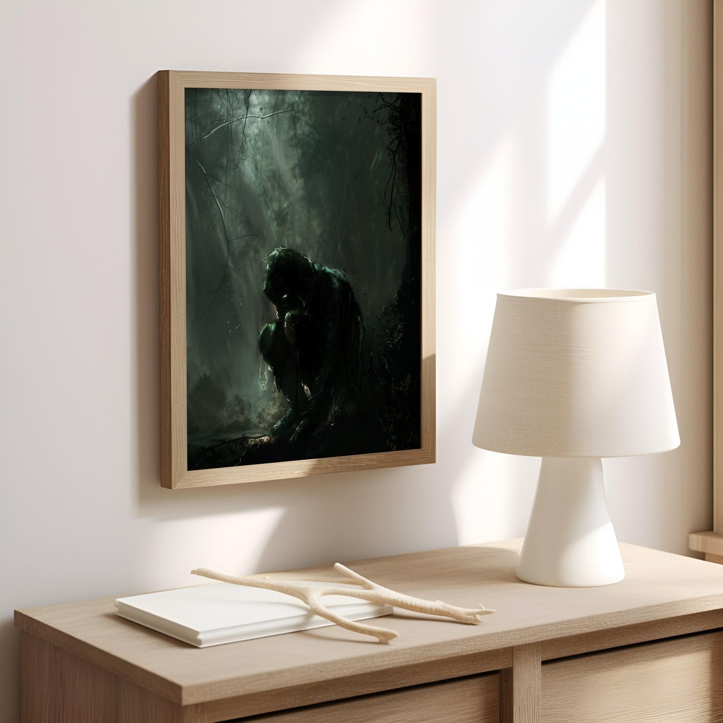 Whispers of the Forgotten Shadow | Premium Wooden Framed Poster