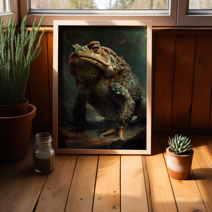 Monarch of the Marsh | Wooden Framed Poster