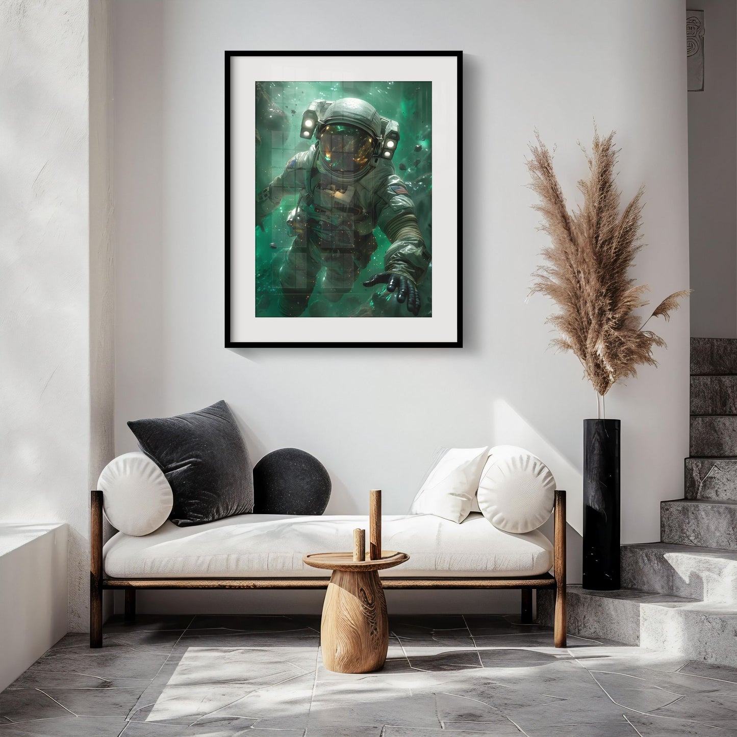 Adrift in the Cosmic Sea | Brushed Aluminum Print