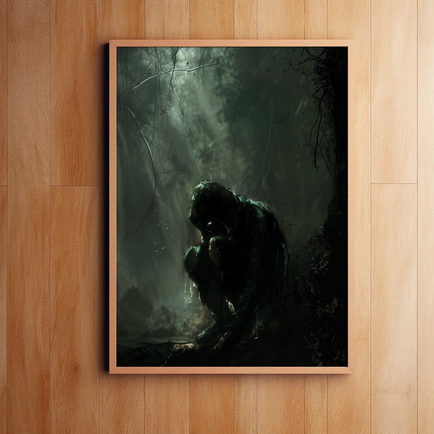 Whispers of the Forgotten Shadow | Premium Wooden Framed Poster