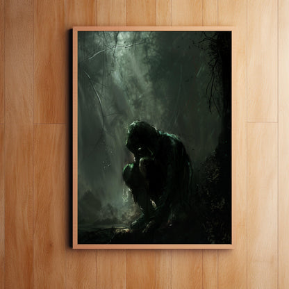 Whispers of the Forgotten Shadow | Wooden Framed Poster