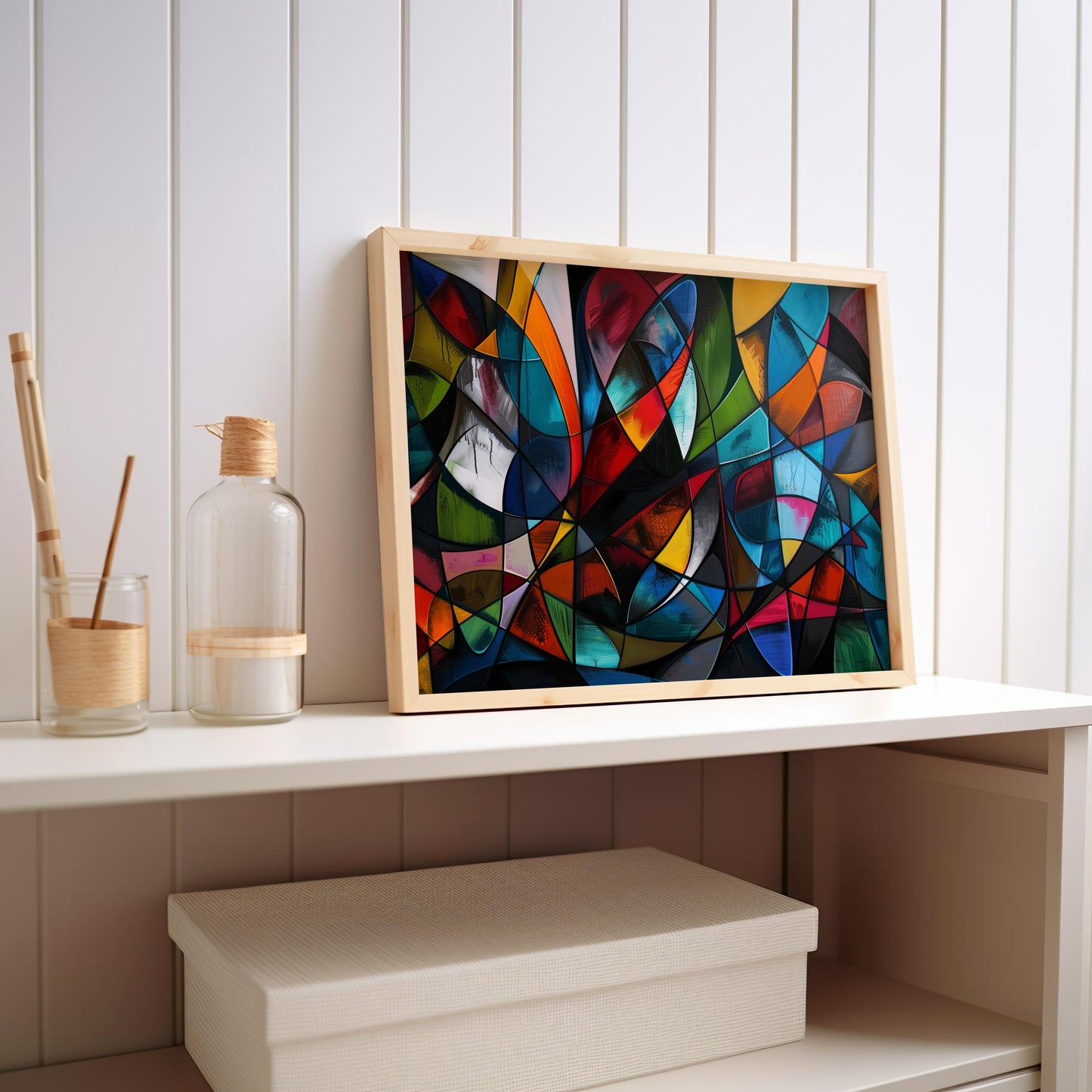 Kaleidoscope Dreamscape | Wooden Framed Poster