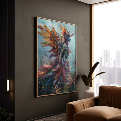 Autumn's Ethereal Guardian | Canvas