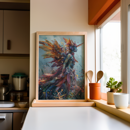 Autumn's Ethereal Guardian | Poster with Hanger