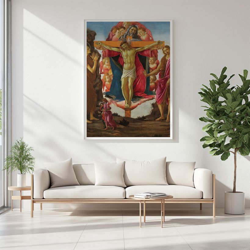 Trinity with Saint Mary Magdalene | Wooden Framed Poster