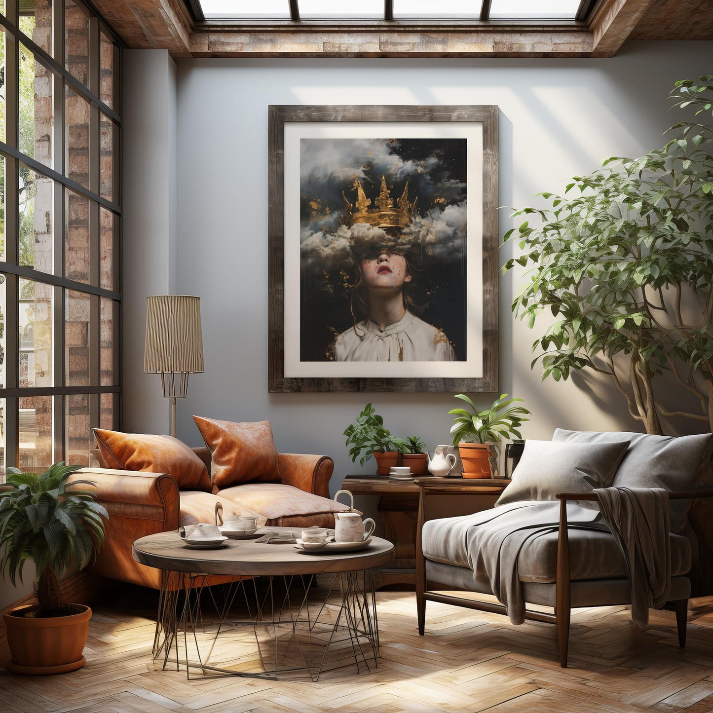 Crowned in Clouds | Brushed Aluminum Print