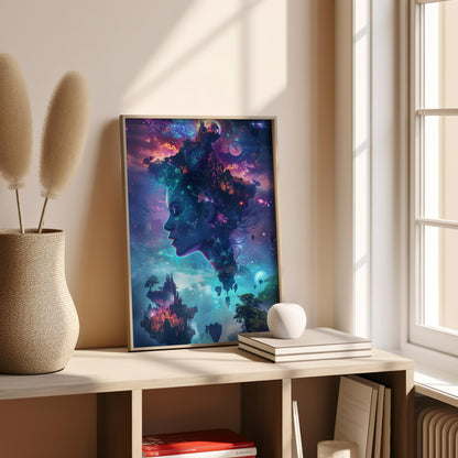 Cosmic Dreamscape | Brushed Aluminum Print