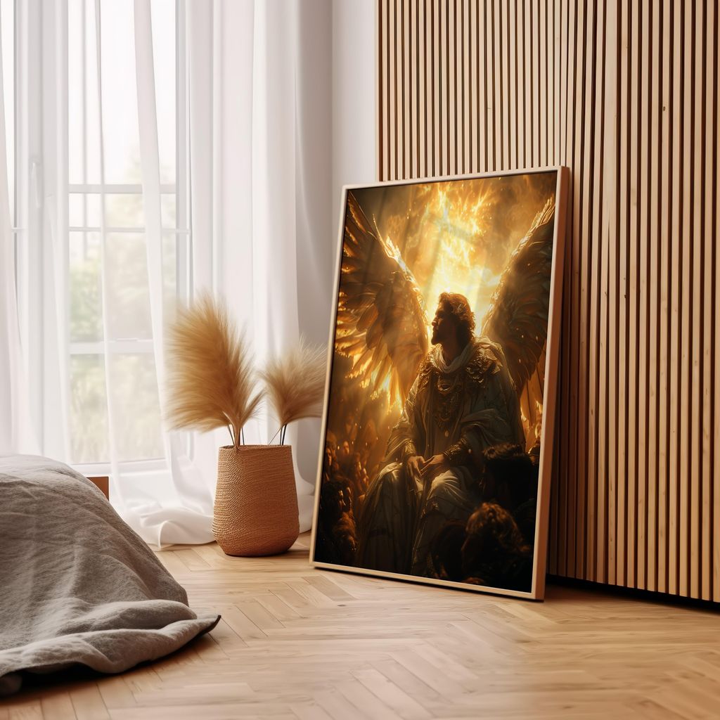 The Radiant Guardian | Brushed Aluminum Print