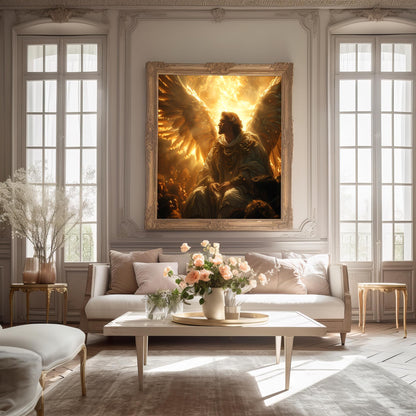 The Radiant Guardian | Brushed Aluminum Print