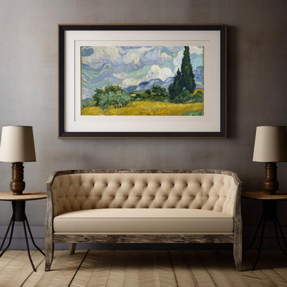 Wheat Field with Cypresses | Canvas