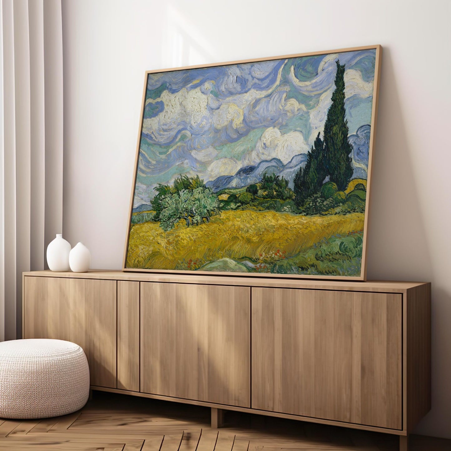 Wheat Field with Cypresses | Canvas